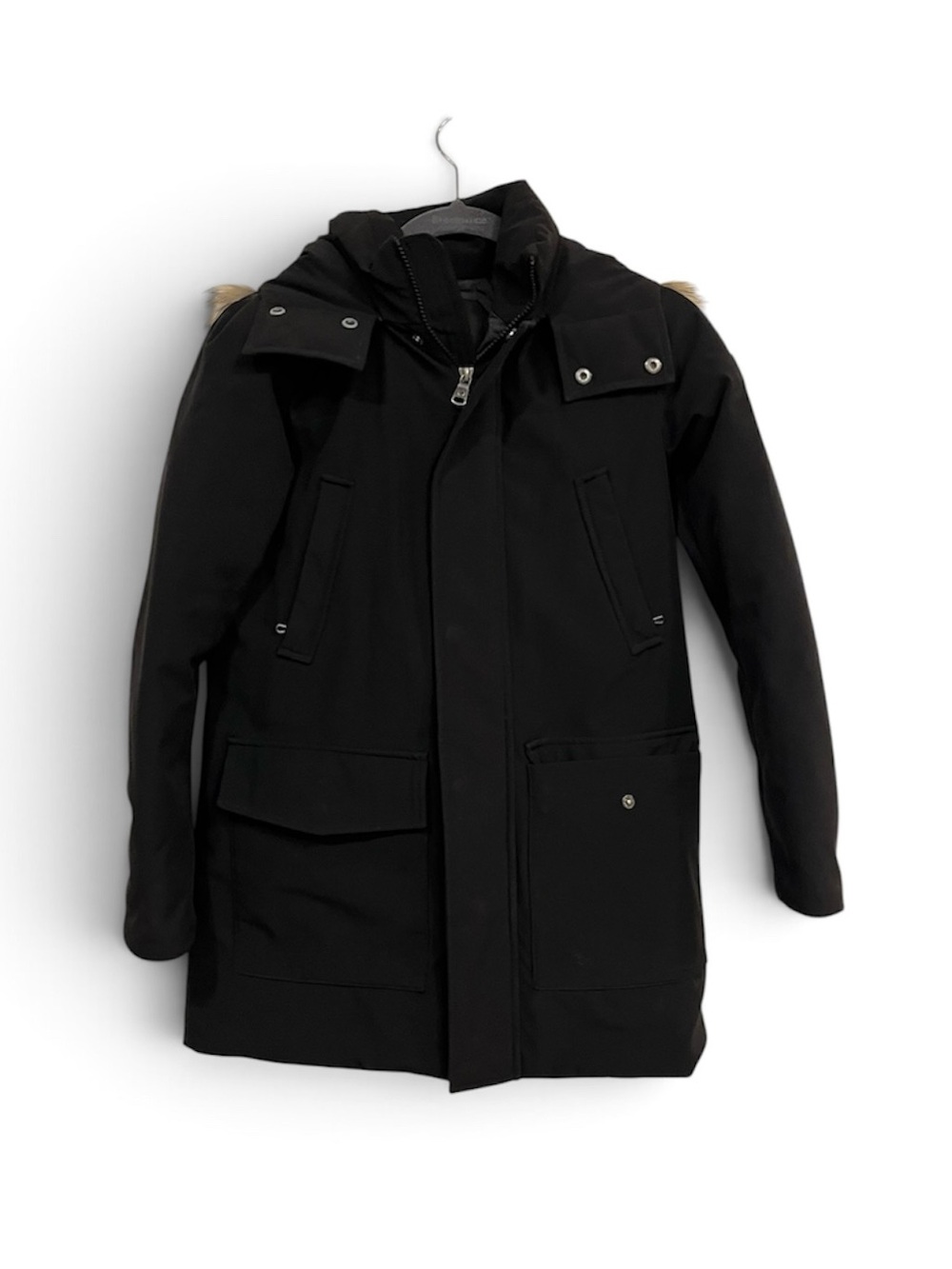COLMAR Black Kids Puffer Parka with Hood